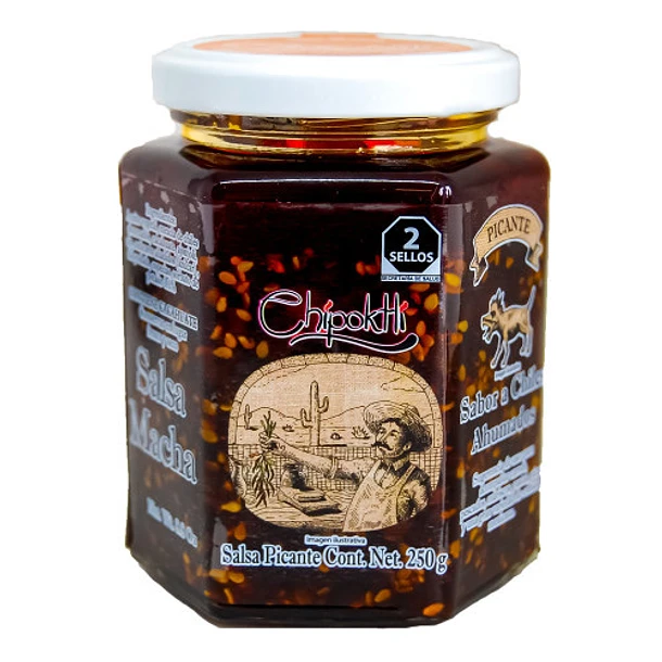 Olej chilli salsa macha Chipoktli 250g