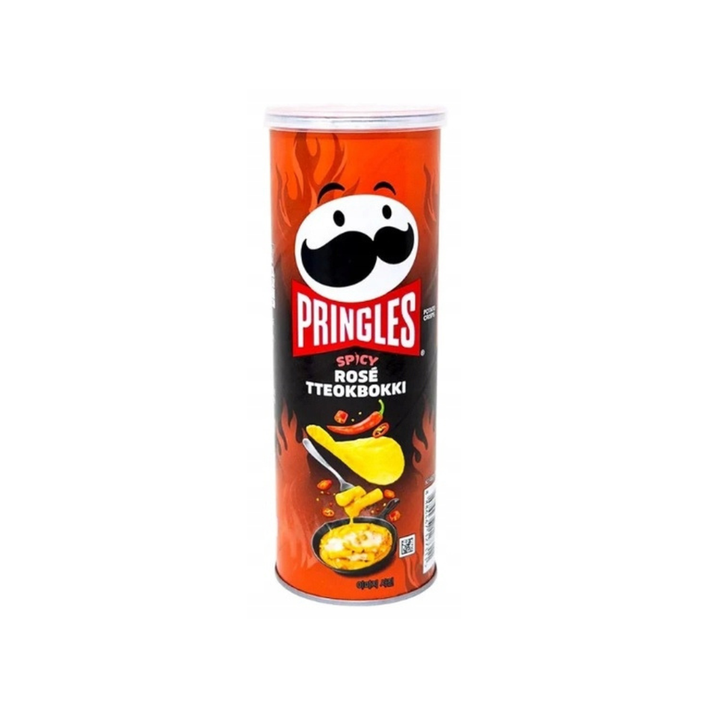 Koreańskie chipsy Pringles Rose Ttoekboki
