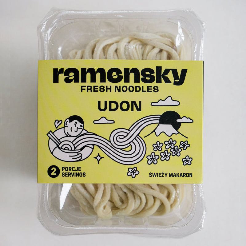 Świeży makaron udon od Ramensky Noodle Corporation 300g