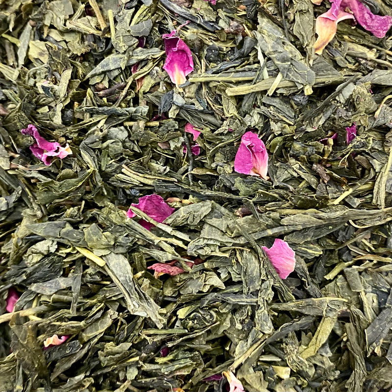 Zielona herbata z kwiatem wiśni